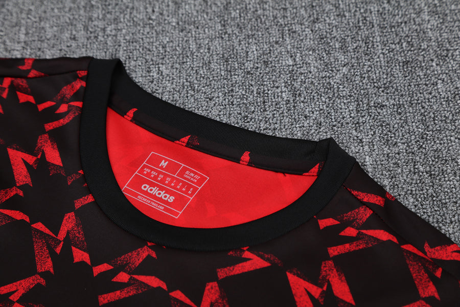 Kit Shirt + Shorts Manchester United Black/Red Training 25/26