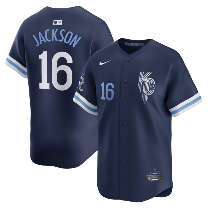 Men’s Kansas City Royals Bo Jackson Nike Navy City Connect Retired Player Jersey