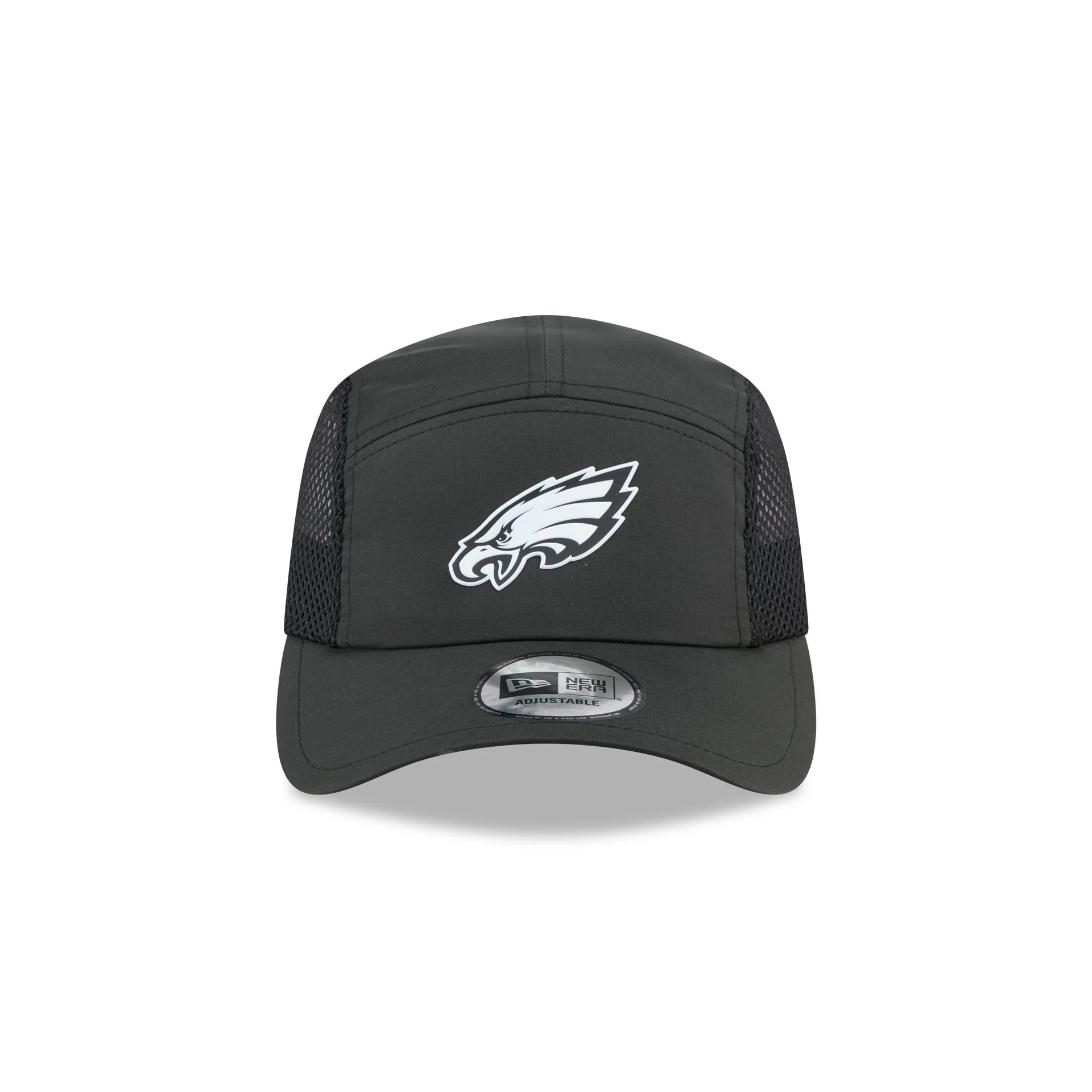 Philadelphia Eagles Black Poly Runner Adjustable Hat