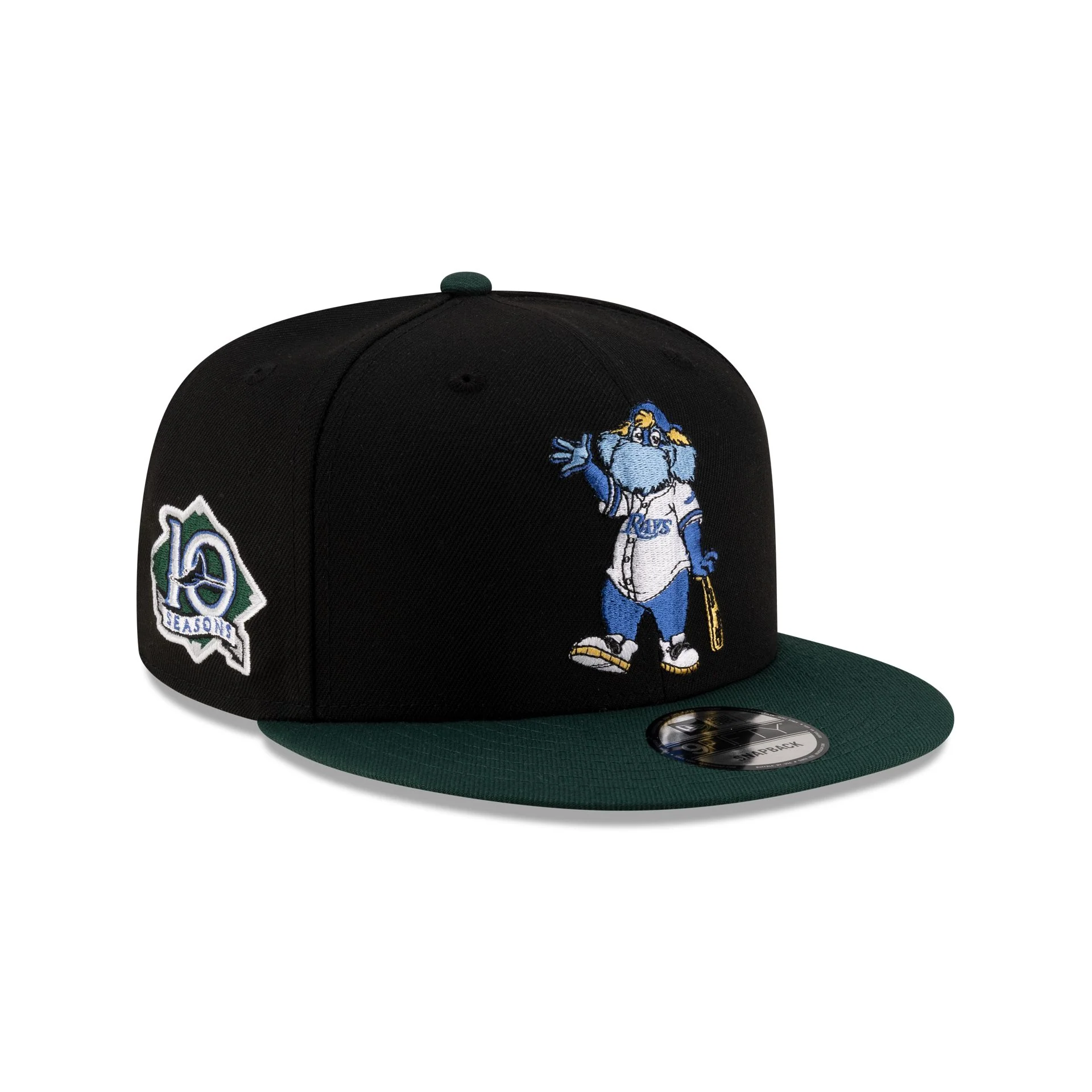 Tampa Bay Rays Mascot Black 9FIFTY Snapback Hat