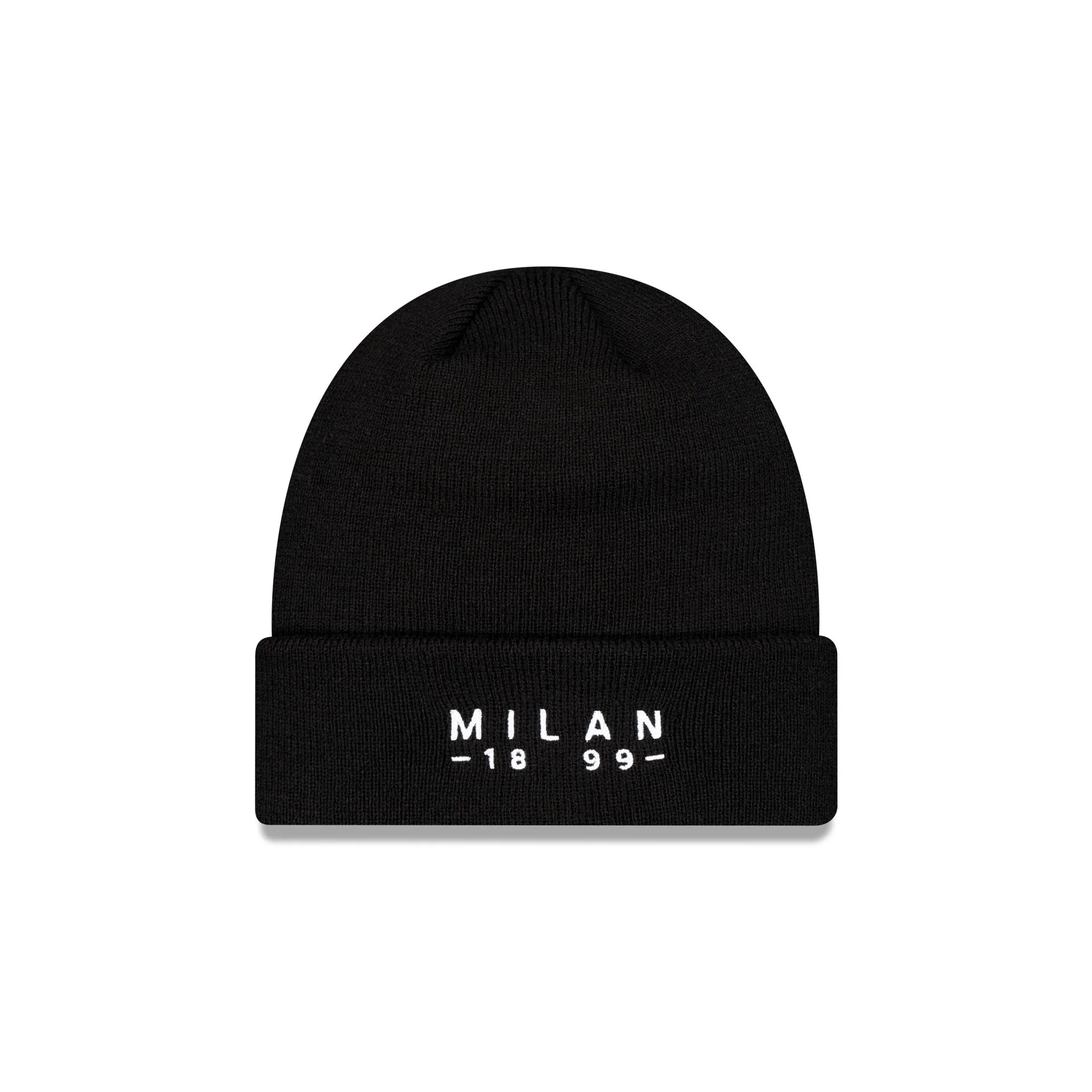 AC Milan Established Wordmark Black Cuff Knit Hat