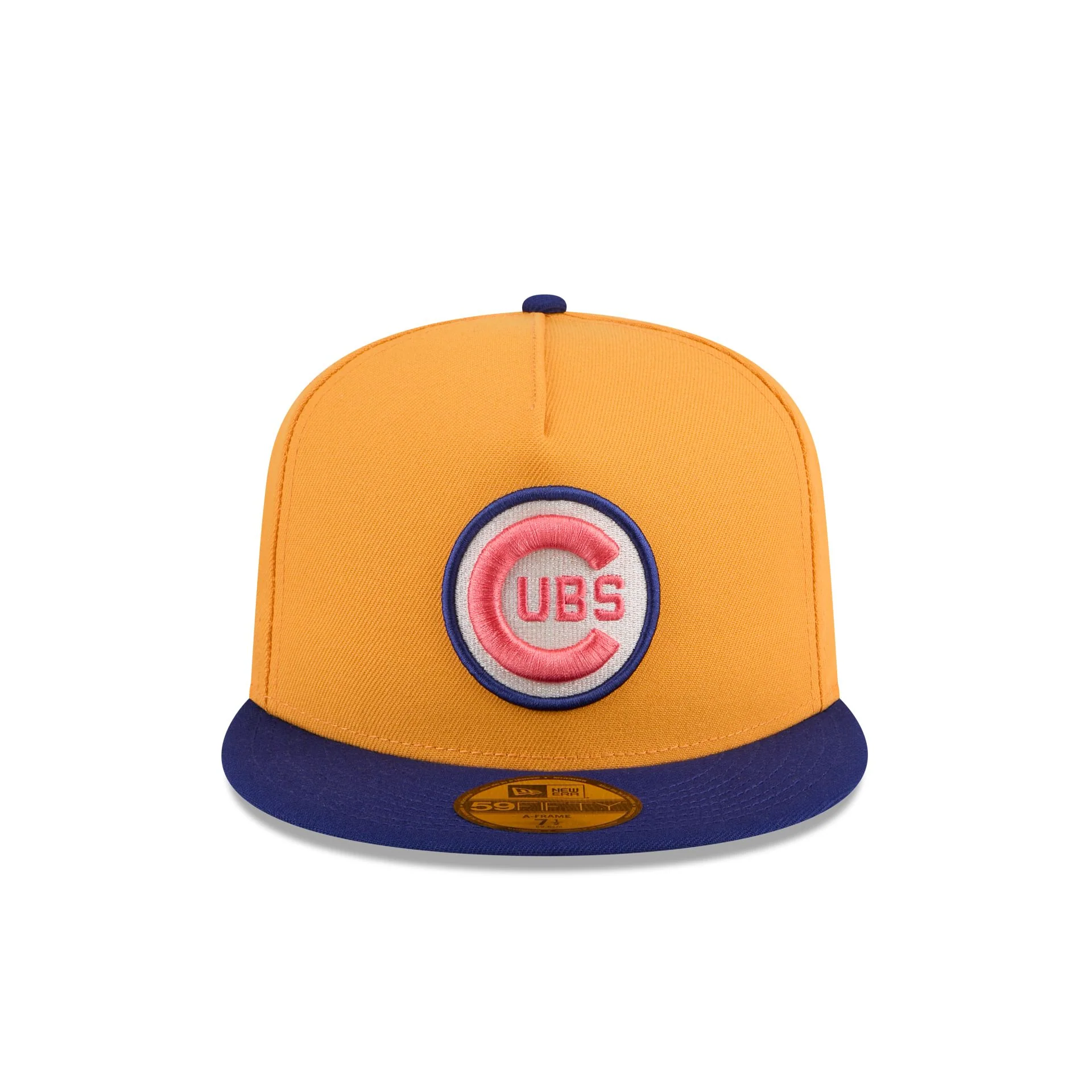 Chicago Cubs Gold 59FIFTY A-Frame Fitted Hat
