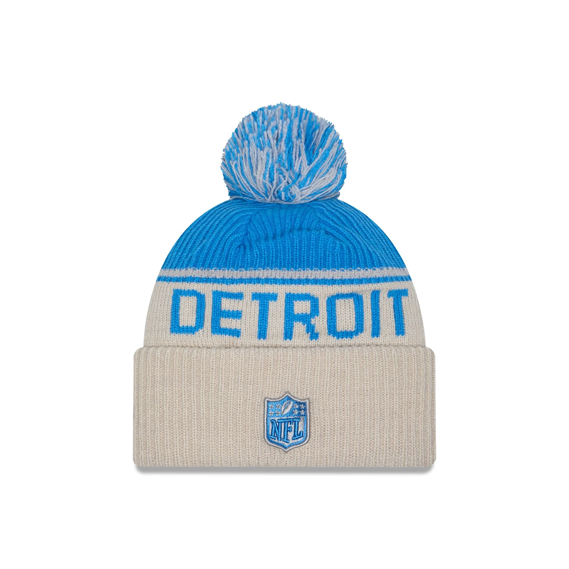 Detroit Lions 2024 Cold Weather Historic Pom Knit Hat