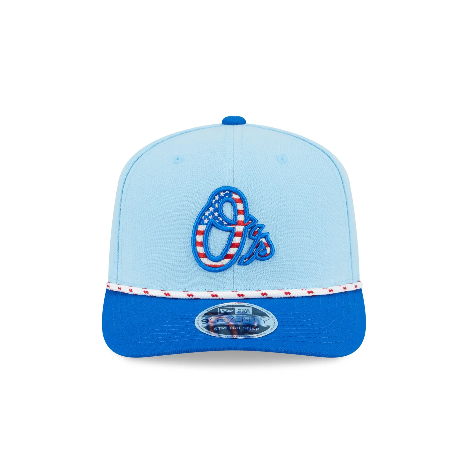Baltimore Orioles Independence Day 2025 9SEVENTY Stretch-Snap Hat