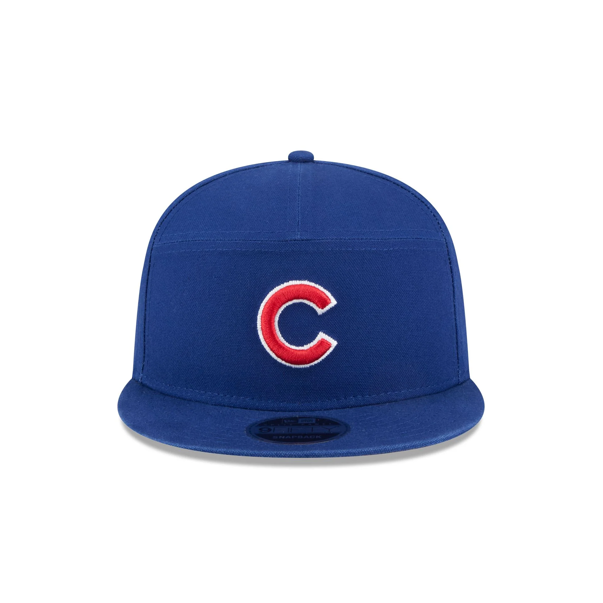Chicago Cubs Cotton Canvas Split Panel 9FIFTY Trucker Hat