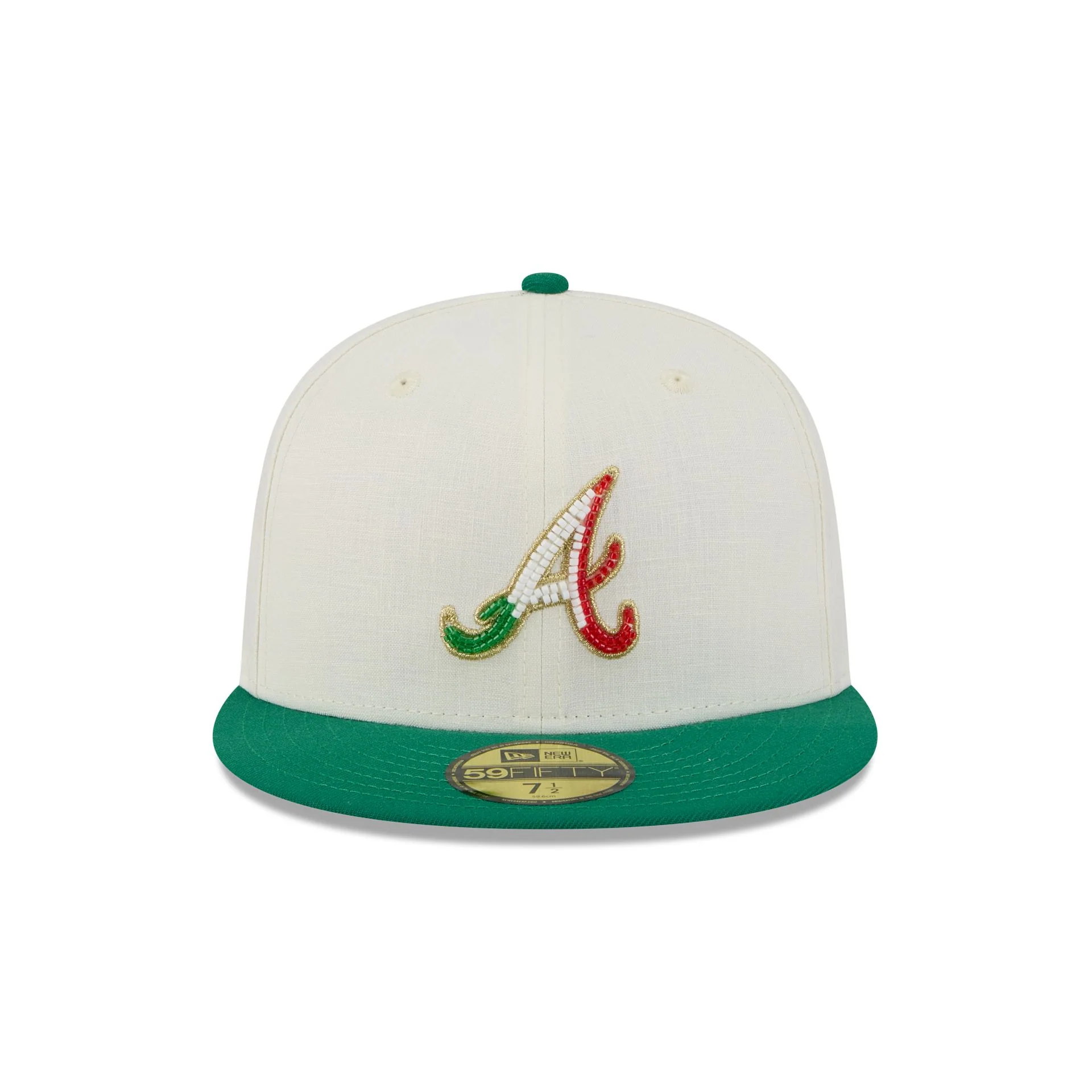 Atlanta Braves Beaded Linen 59FIFTY Fitted Hat