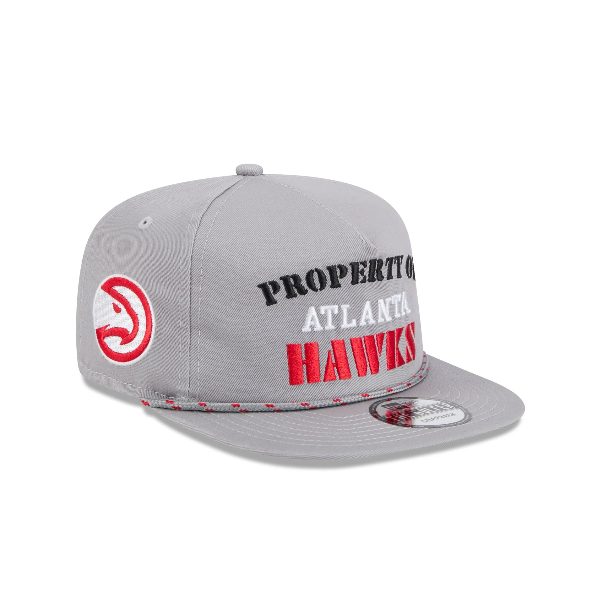 Atlanta Hawks Vintage Gray Rope Golfer Hat