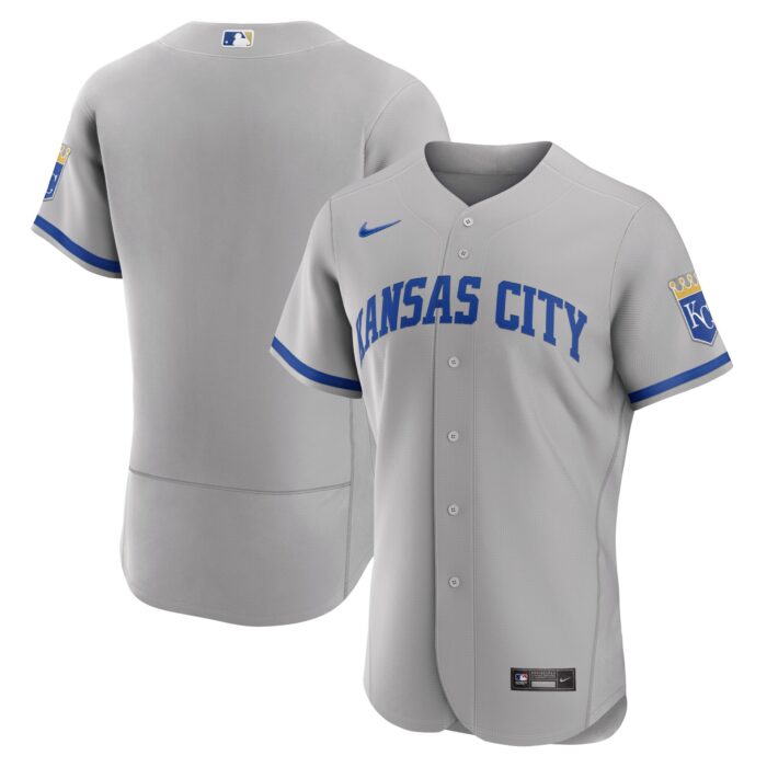 Men’s Kansas City Royals Nike Gray 2022 Road Authentic Jersey