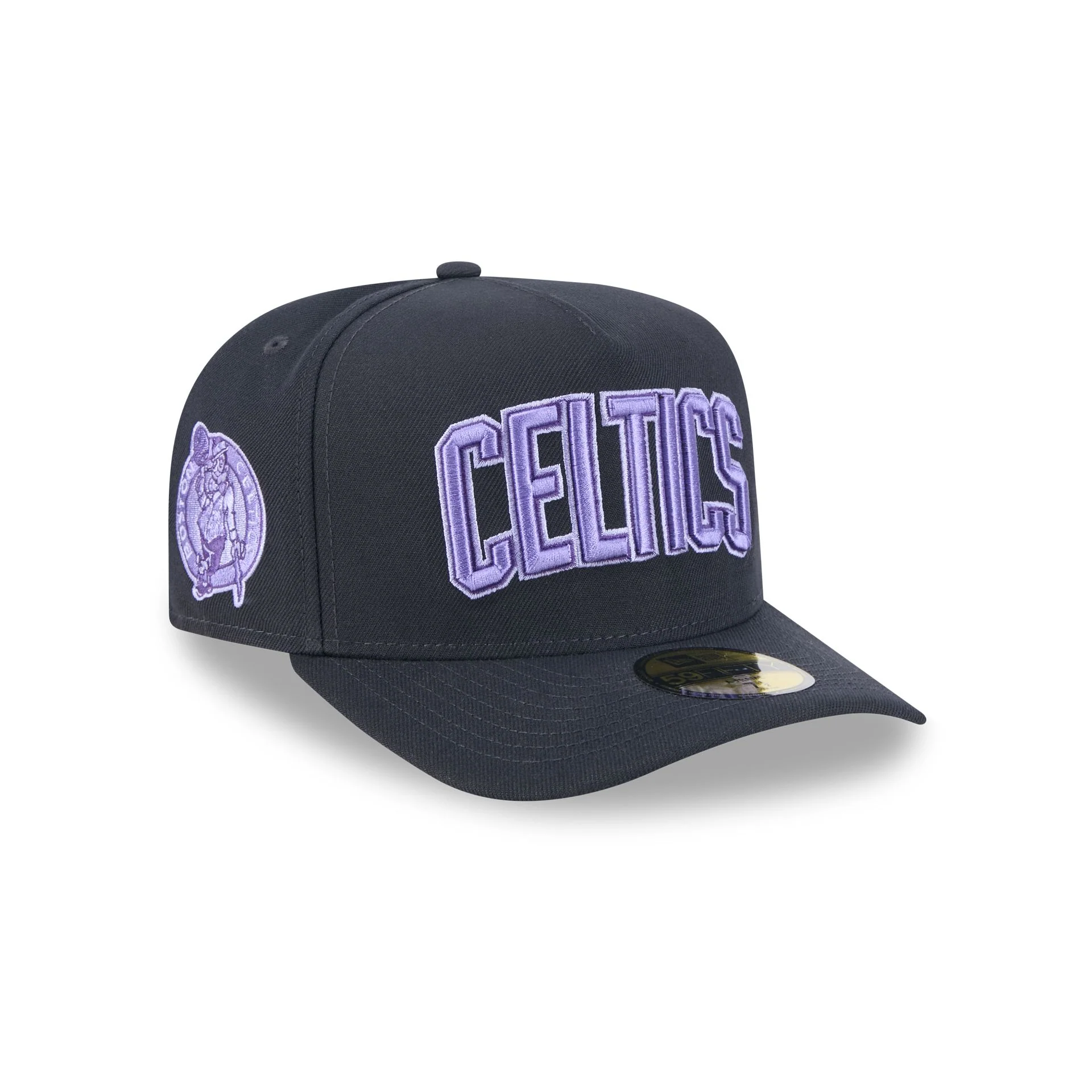 Boston Celtics Navy Lavender 59FIFTY A-Frame Fitted Hat