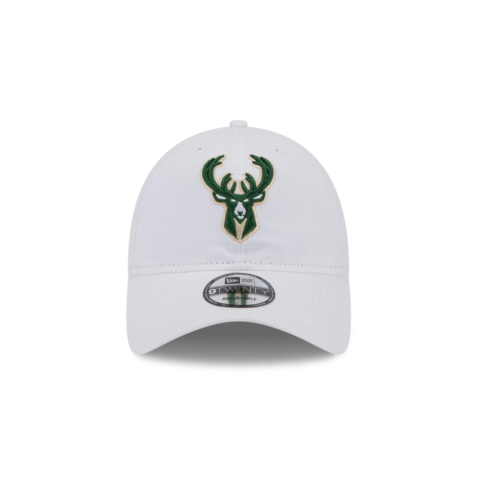 Milwaukee Bucks White 9TWENTY Adjustable Hat