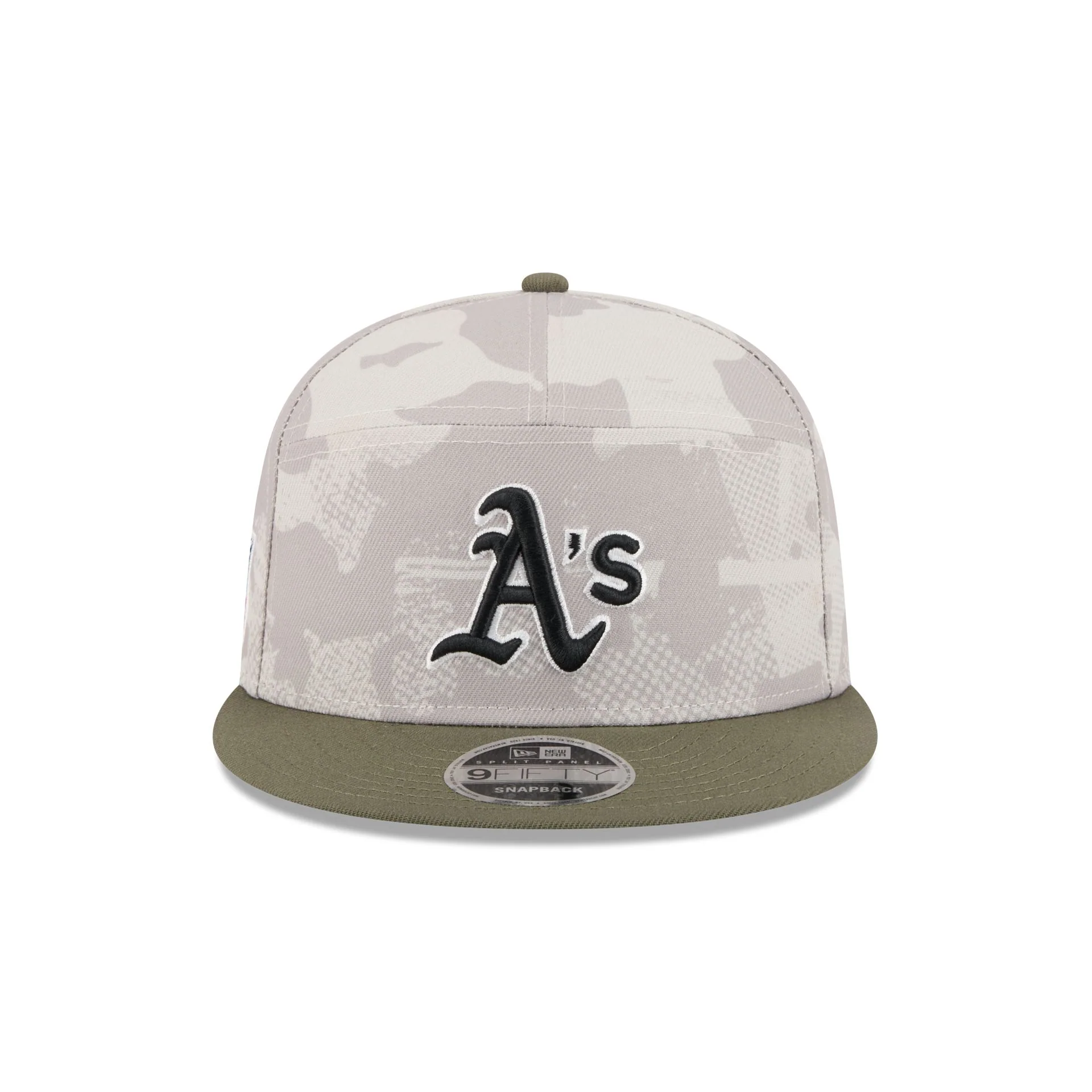 Athletics Armed Forces Day 2025 Split Panel 9FIFTY Snapback Hat