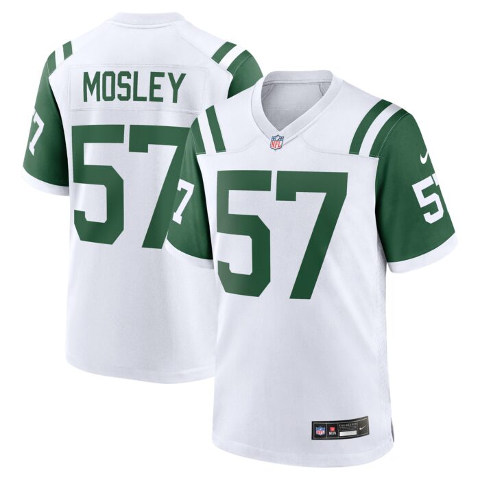 Men’s New York Jets C.J. Mosley Nike White Classic Alternate Game Jersey