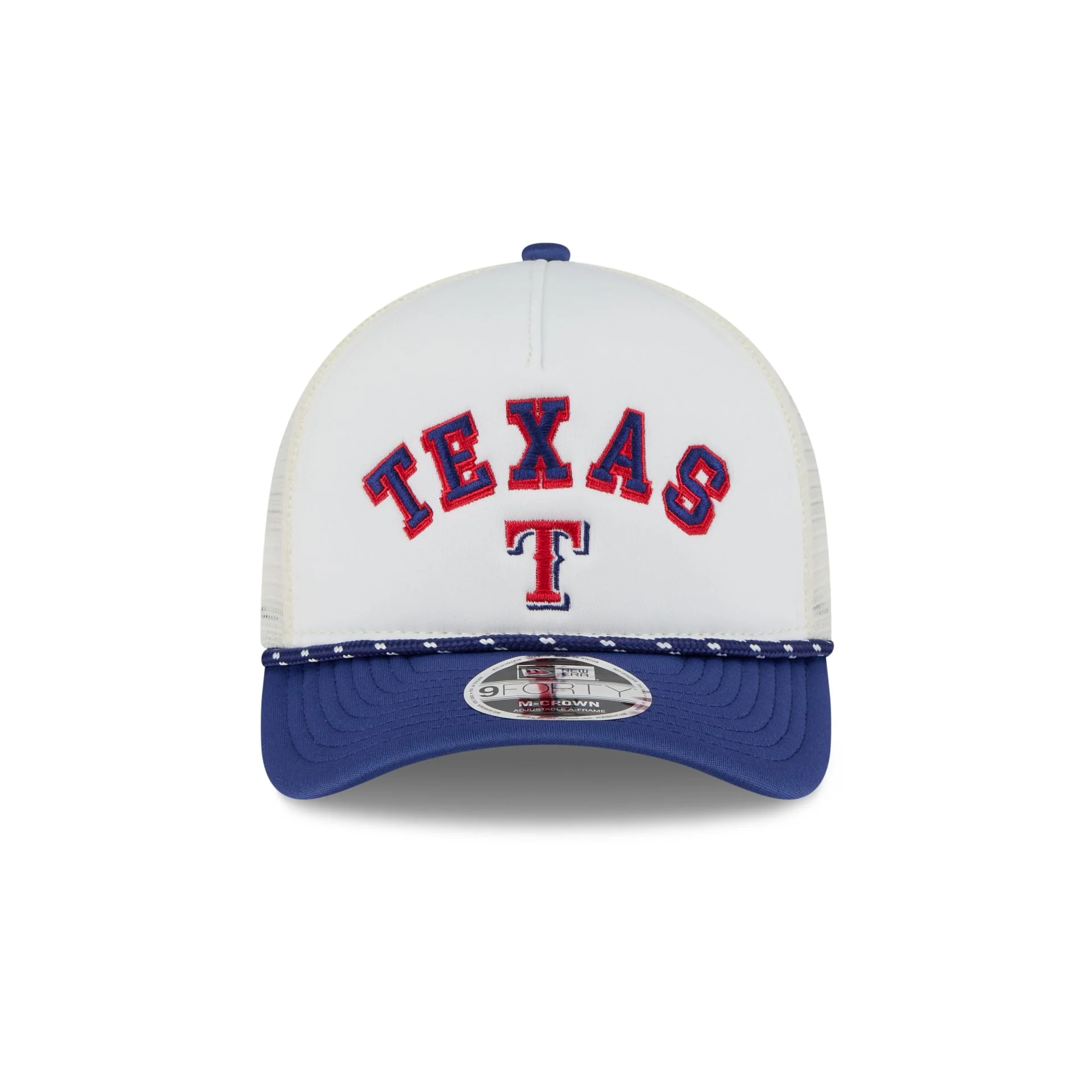 Texas Rangers Chrome Arch 9FORTY M-Crown A-Frame Trucker Hat