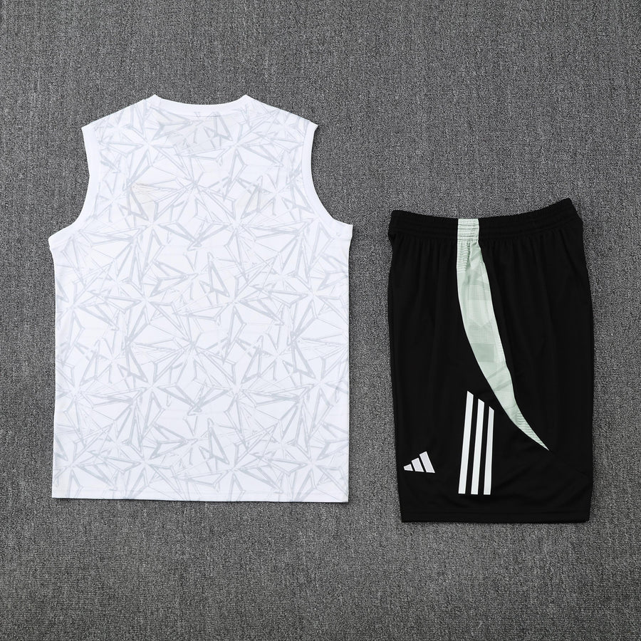 Kit Tank Top + Shorts Real Madrid White/Black Training 25/26