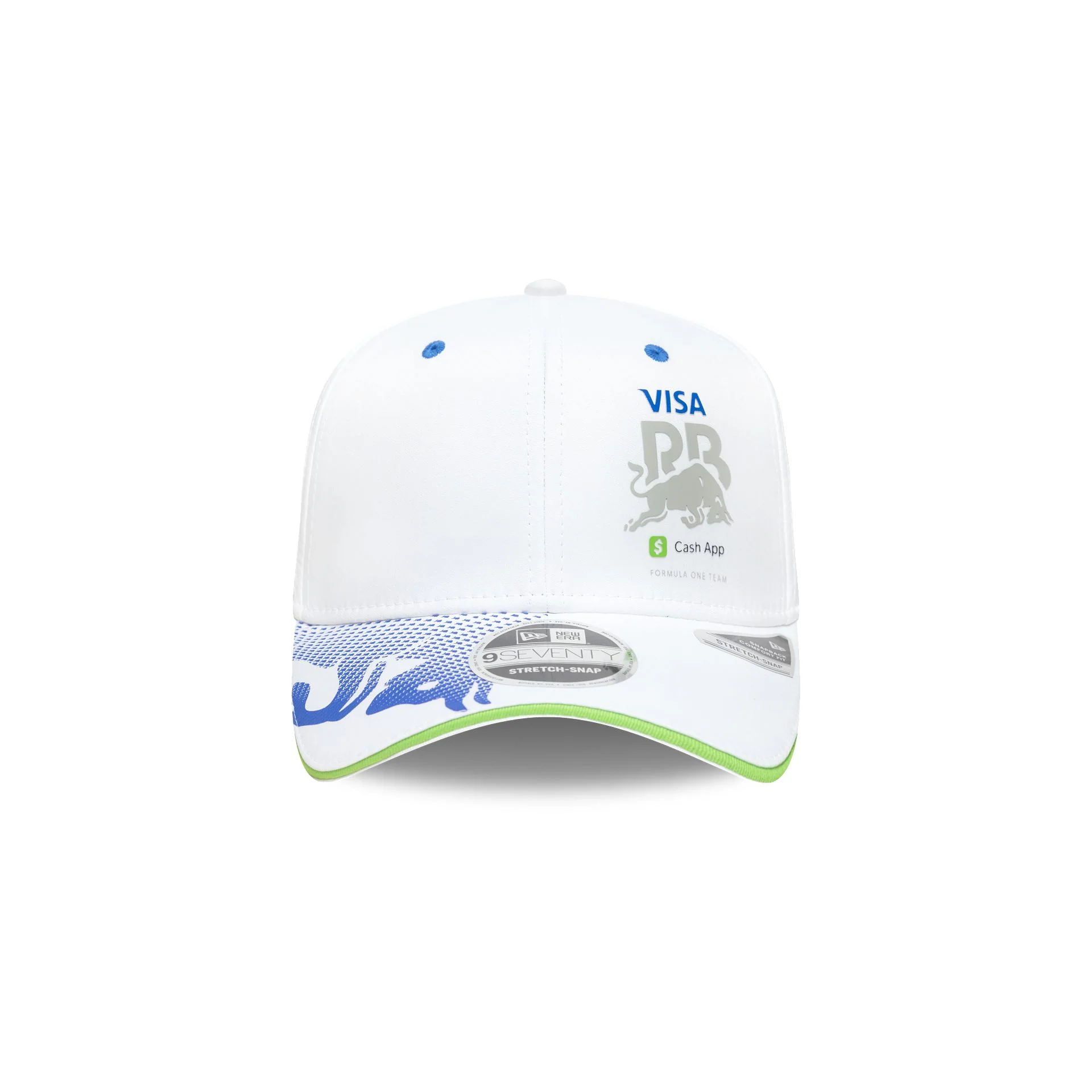 Visa Cash App Racing Bulls White 9SEVENTY Stretch-Snap Hat
