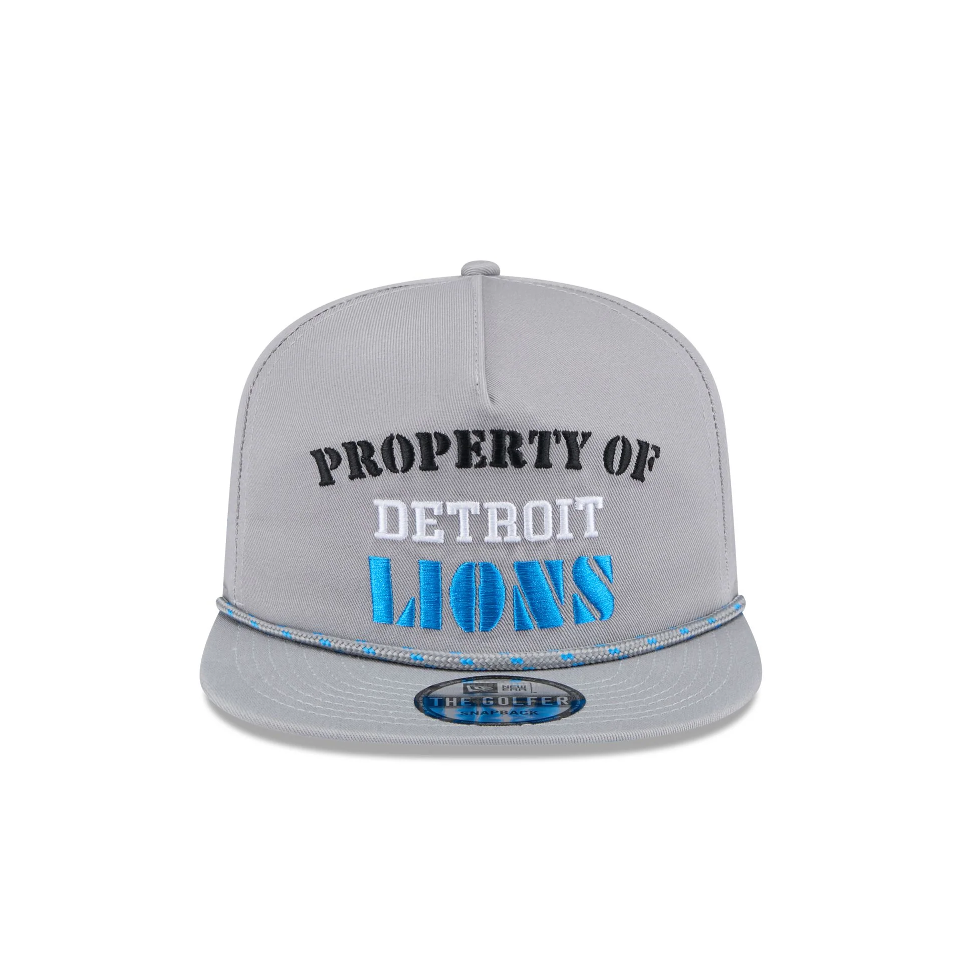 Detroit Lions Vintage Gray Rope Golfer Hat