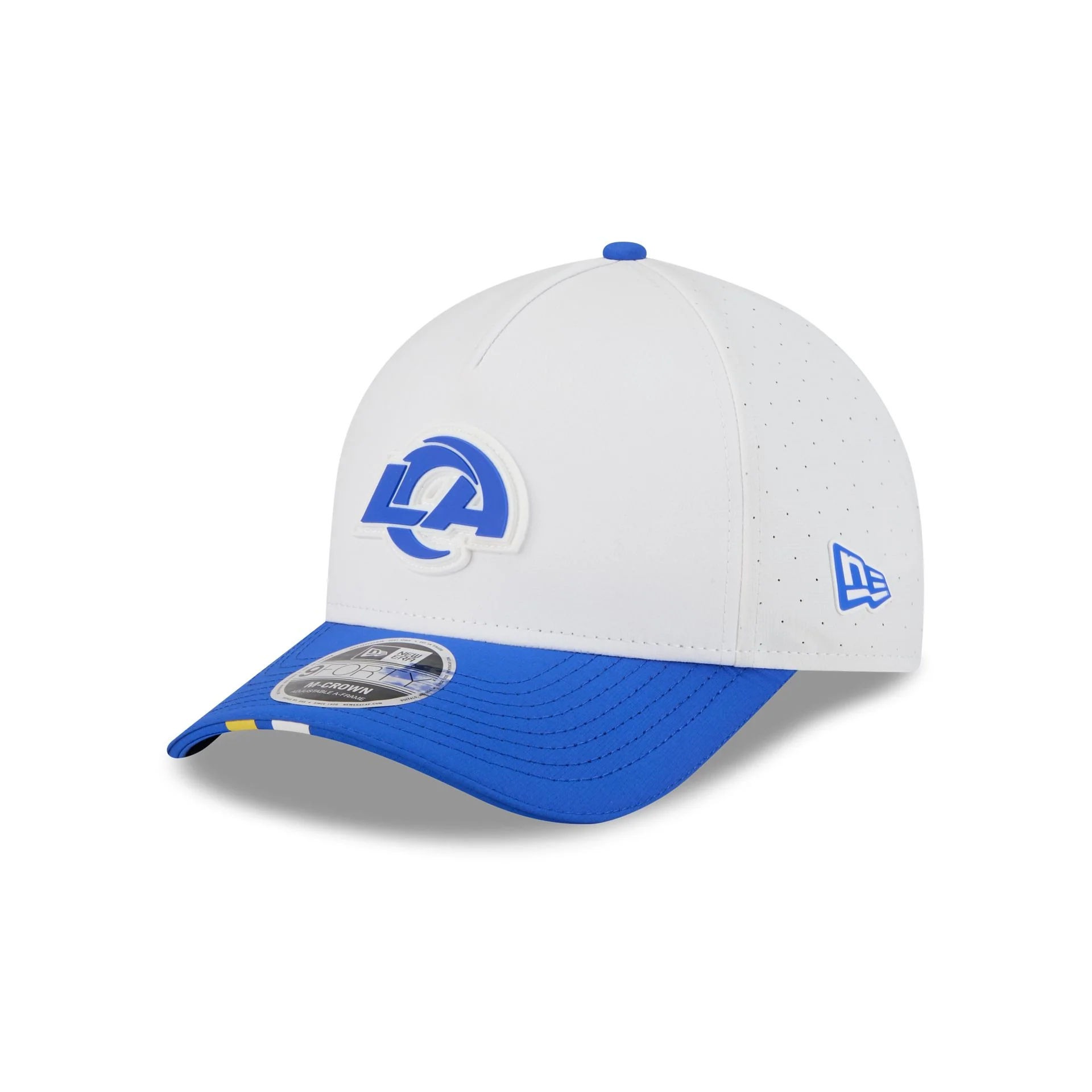Los Angeles Rams 2025 Training 9FORTY M-Crown A-Frame Snapback Hat