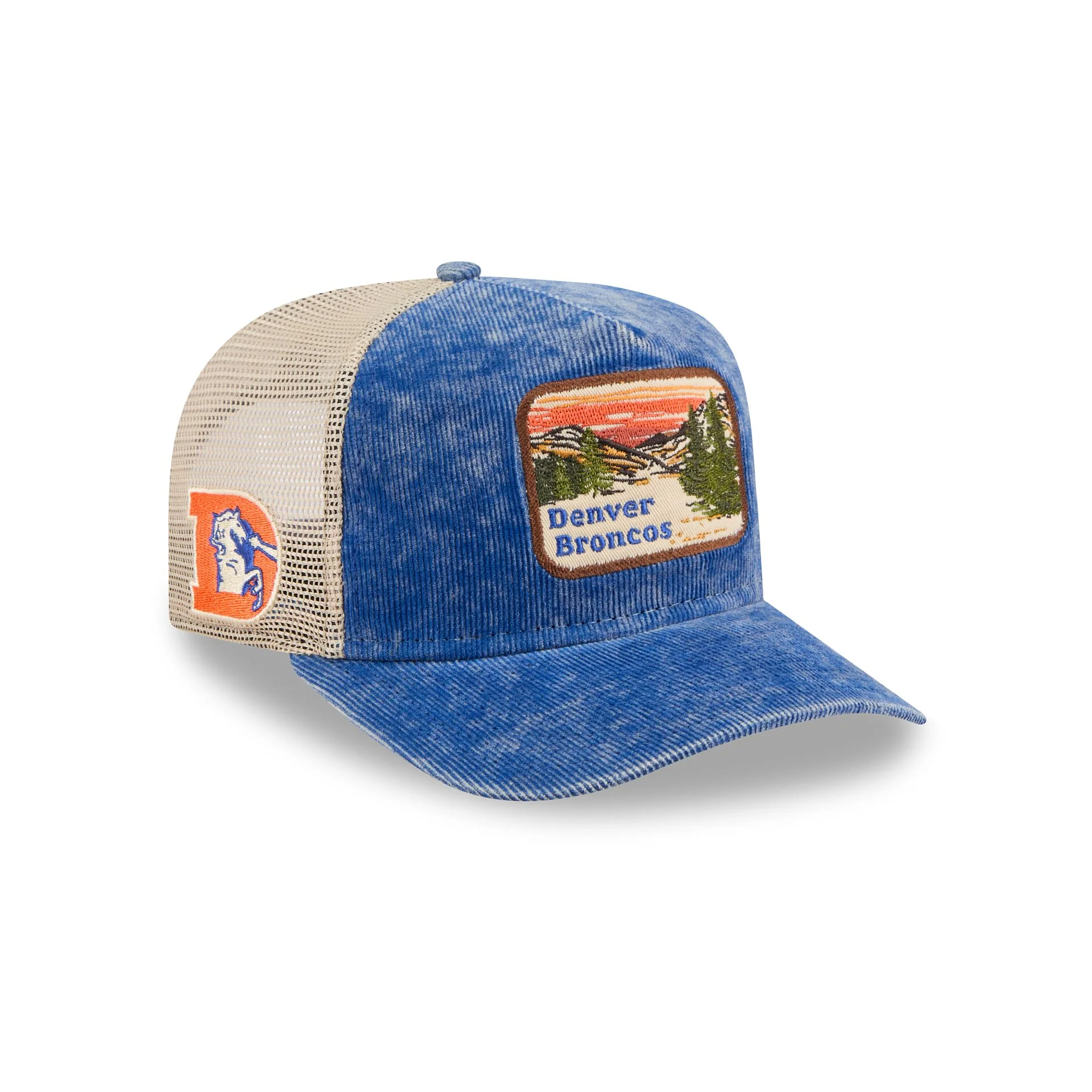 Denver Broncos Vintage Landscape 9FIFTY A-Frame Trucker Hat