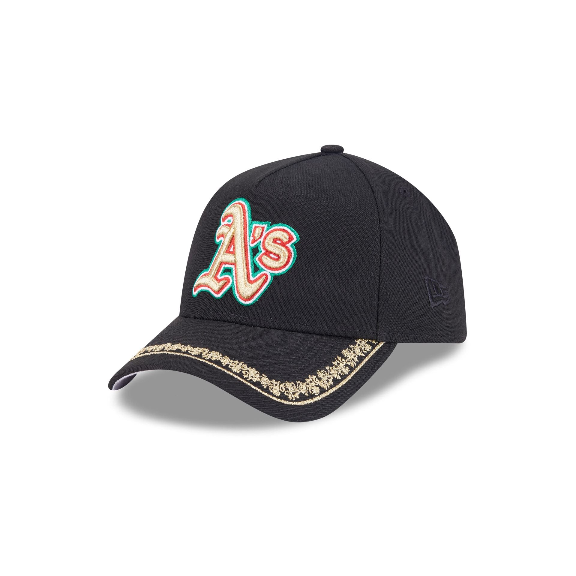 Athletics Ornate Visor 9FORTY A-Frame Snapback Hat