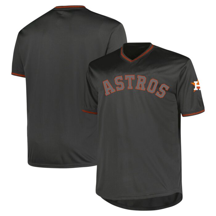 Men’s Houston Astros Profile Charcoal Big & Tall Pop Fashion Jersey