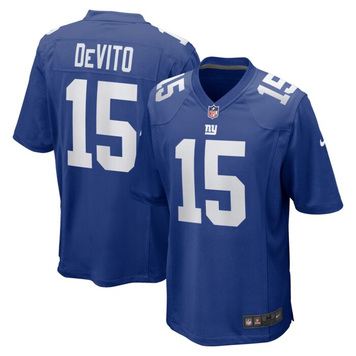 Men’s New York Giants Tommy DeVito Nike Royal Player Game Jersey