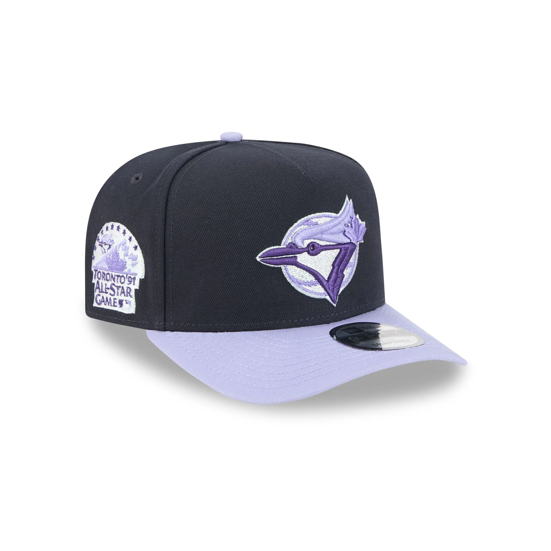 Toronto Blue Jays Navy Lavender 9FIFTY A-Frame Snapback Hat