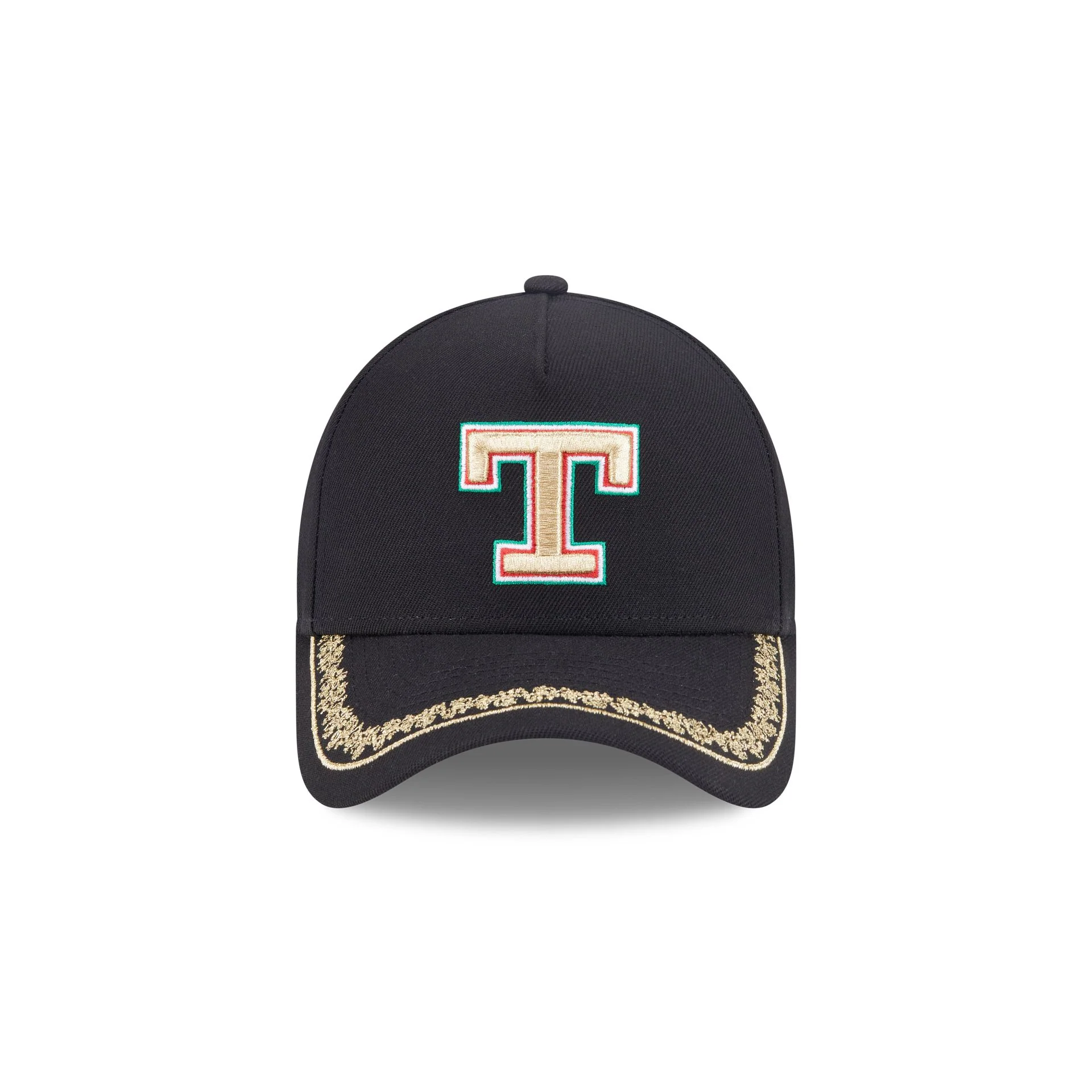 Texas Rangers Ornate Visor 9FORTY A-Frame Snapback Hat