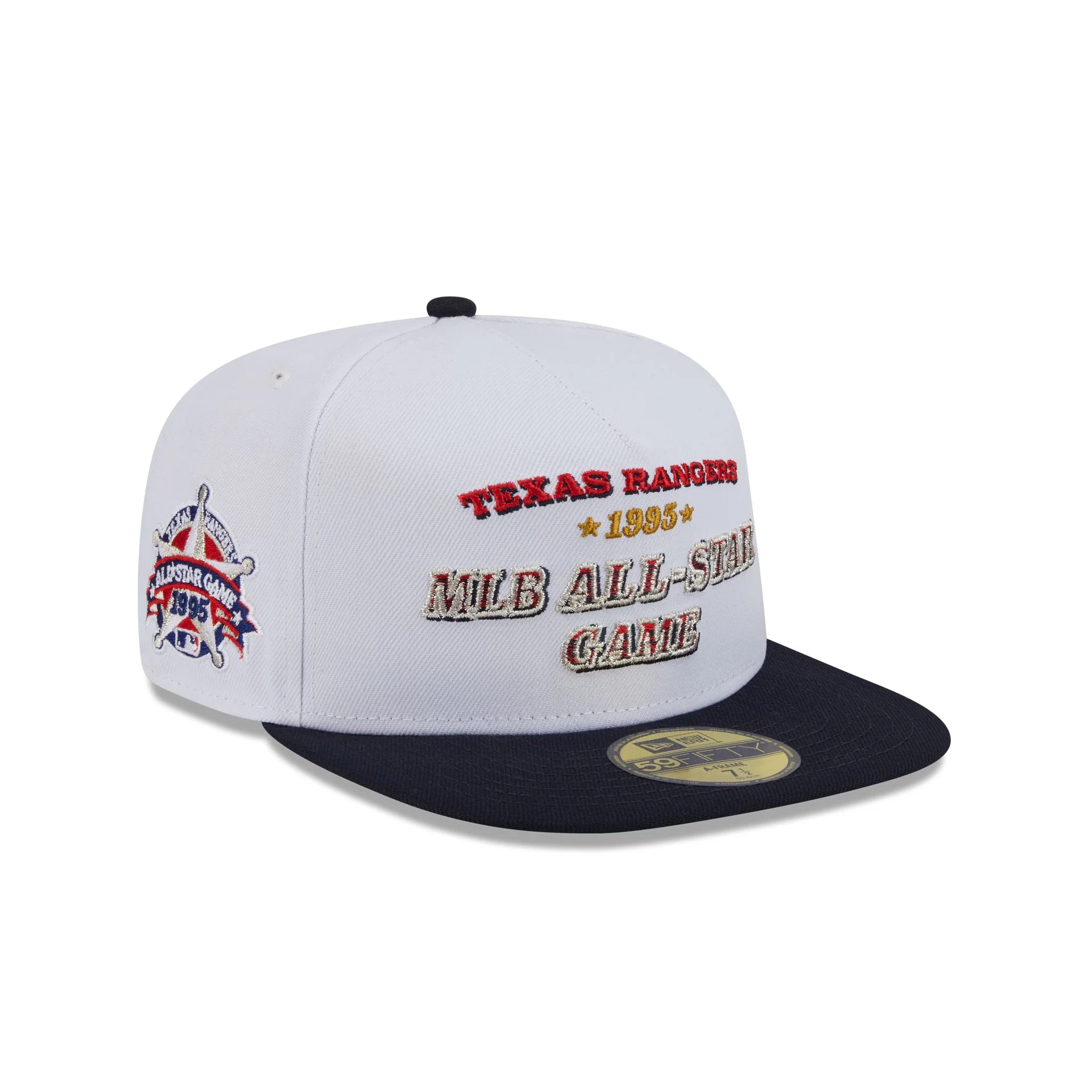 Texas Rangers Summer Derby White 59FIFTY A-Frame Fitted Hat