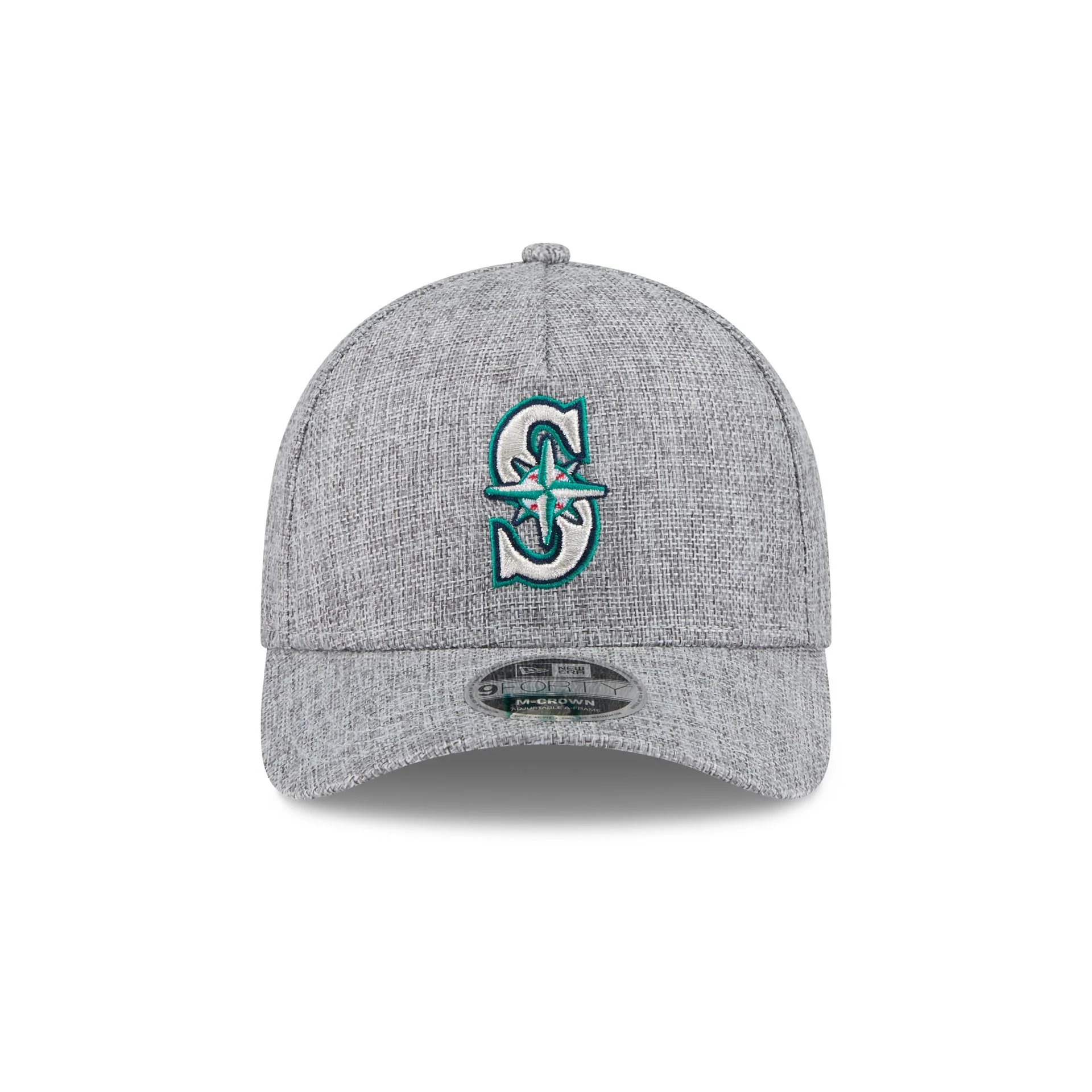 Seattle Mariners Cotton Weave Gray 9FORTY M-Crown A-Frame Snapback Hat