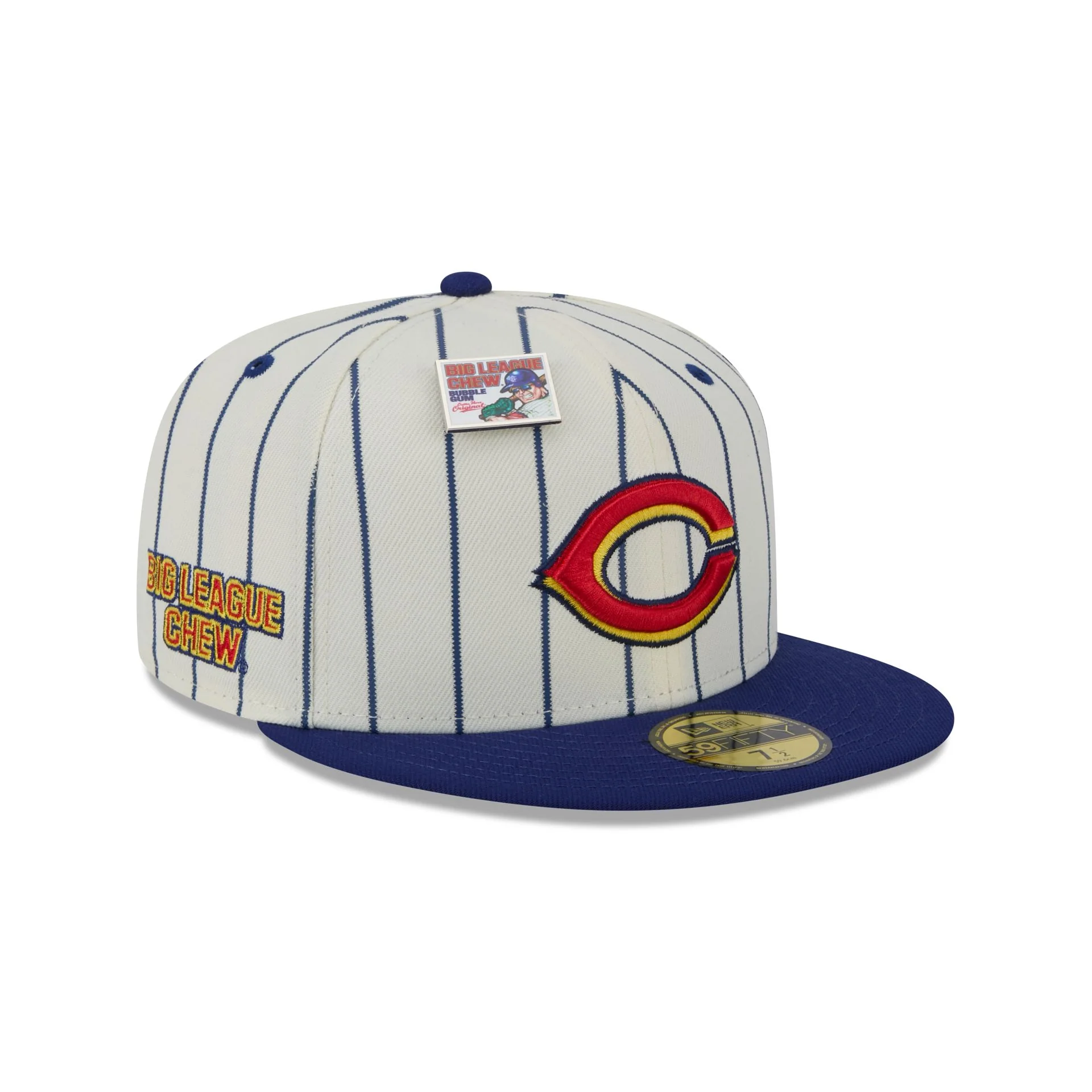 Big League Chew X Cincinnati Reds Pinstripe 59FIFTY Fitted Hat