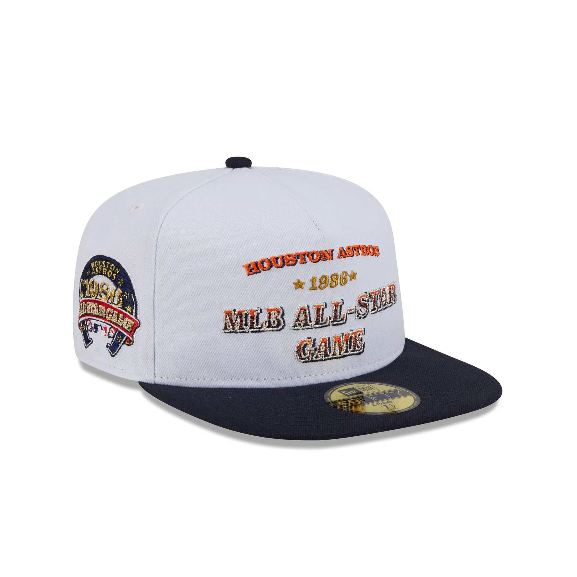 Houston Astros Summer Derby White 59FIFTY A-Frame Fitted Hat