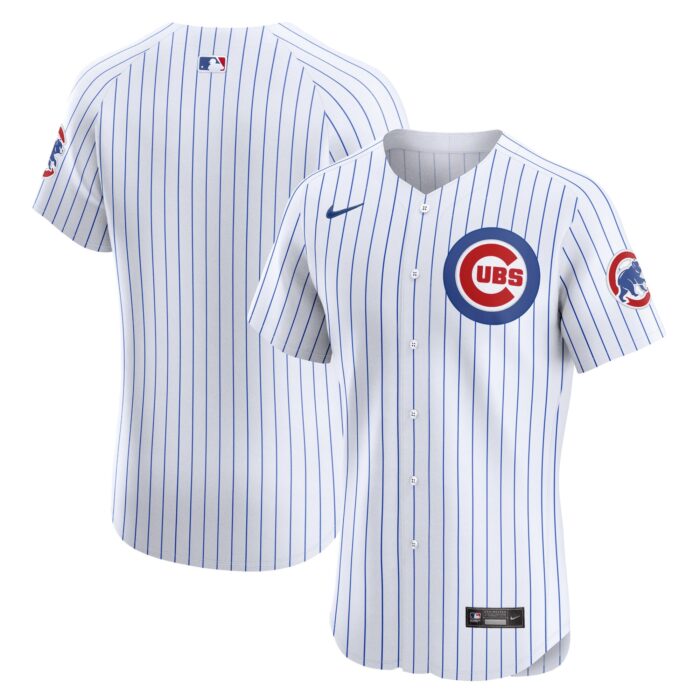 Men’s Chicago Cubs Nike White Home Elite Jersey