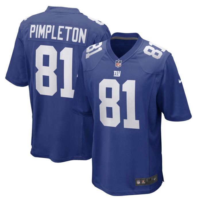 Men’s New York Giants Kalil Pimpleton Nike Royal Game Player Jersey