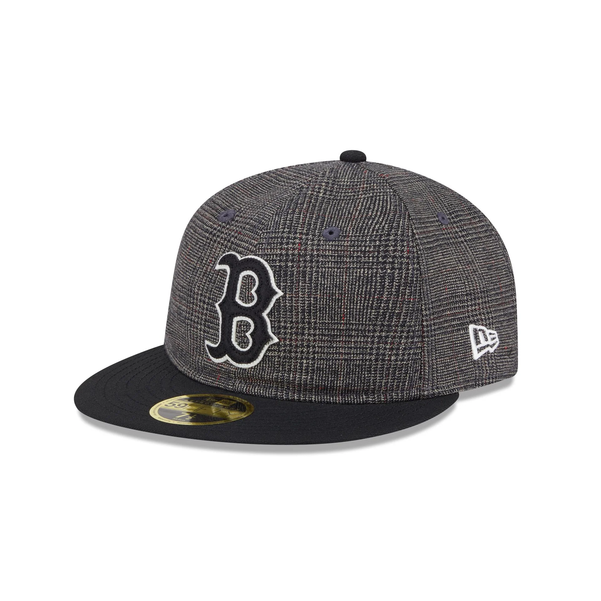 Boston Red Sox Plaid Retro Crown 59FIFTY Fitted Hat