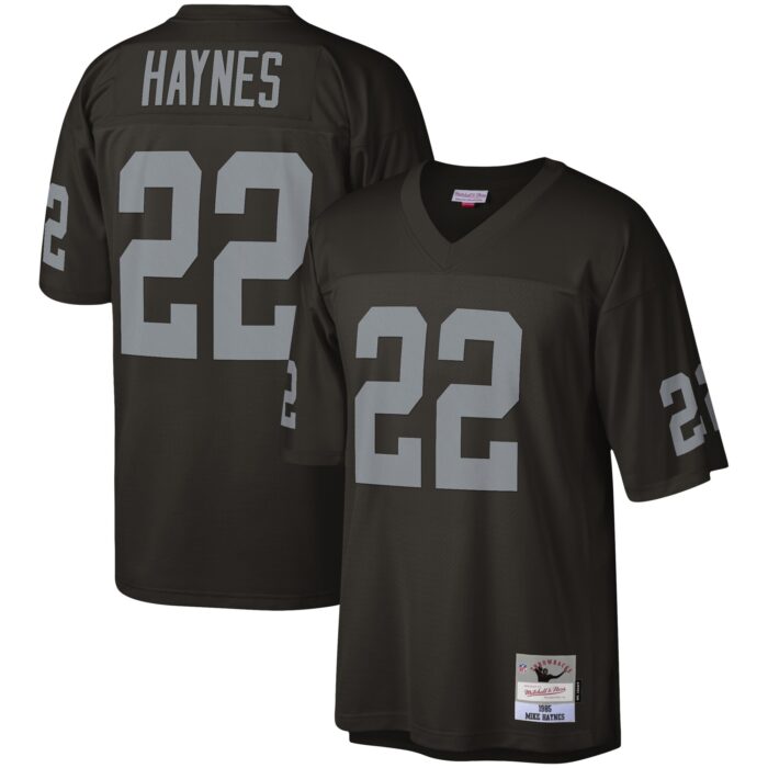 Men’s Las Vegas Raiders Mike Haynes Mitchell & Ness Black Legacy Replica Jersey