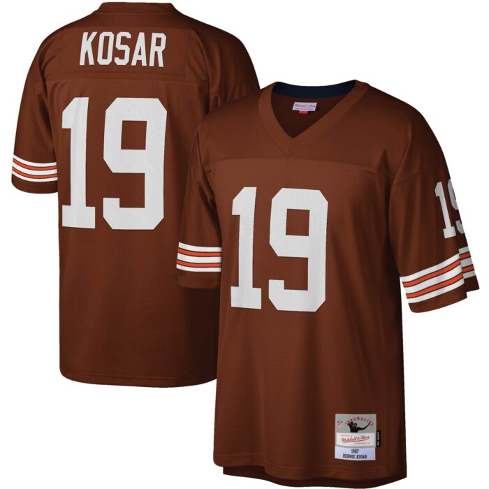 Men’s Cleveland Browns Bernie Kosar Mitchell & Ness Brown Legacy Replica Jersey