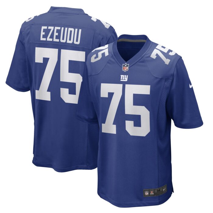 Men’s New York Giants Joshua Ezeudu Nike Royal Game Player Jersey