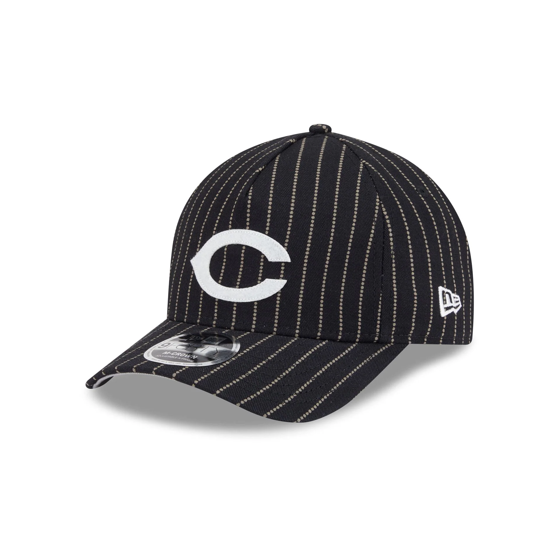 Chicago Cubs Dotted Pinstripe 9FORTY M-Crown A-Frame Adjustable Hat