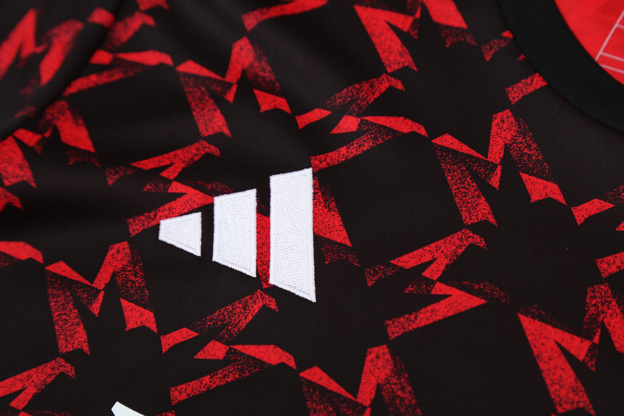 Kit Shirt + Shorts Manchester United Black/Red Training 25/26