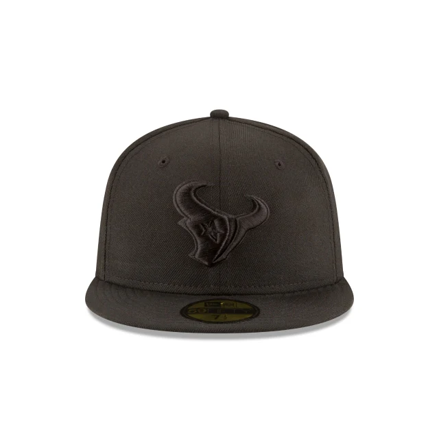 Houston Texans Black On Black 59FIFTY Fitted Hat