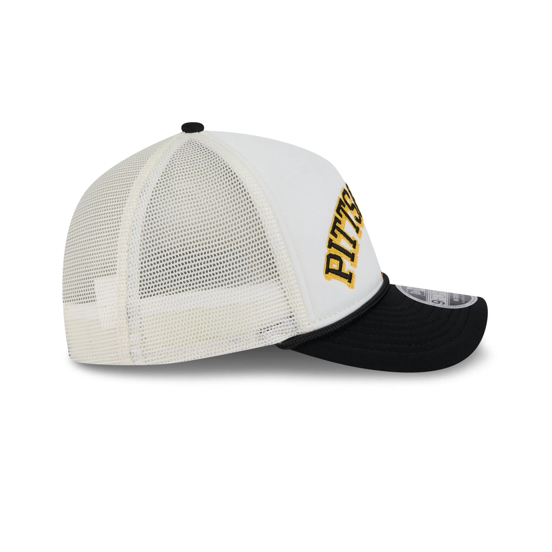 Pittsburgh Pirates Chrome Arch 9FORTY M-Crown A-Frame Trucker Hat