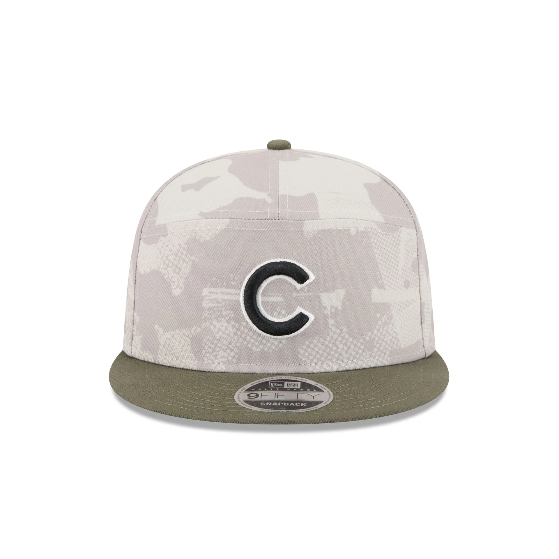 Chicago Cubs Armed Forces Day 2025 Split Panel 9FIFTY Snapback Hat