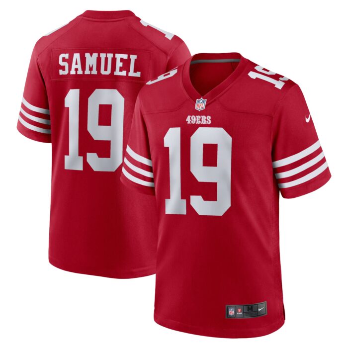 Men’s San Francisco 49ers Deebo Samuel Nike Scarlet Team Game Jersey