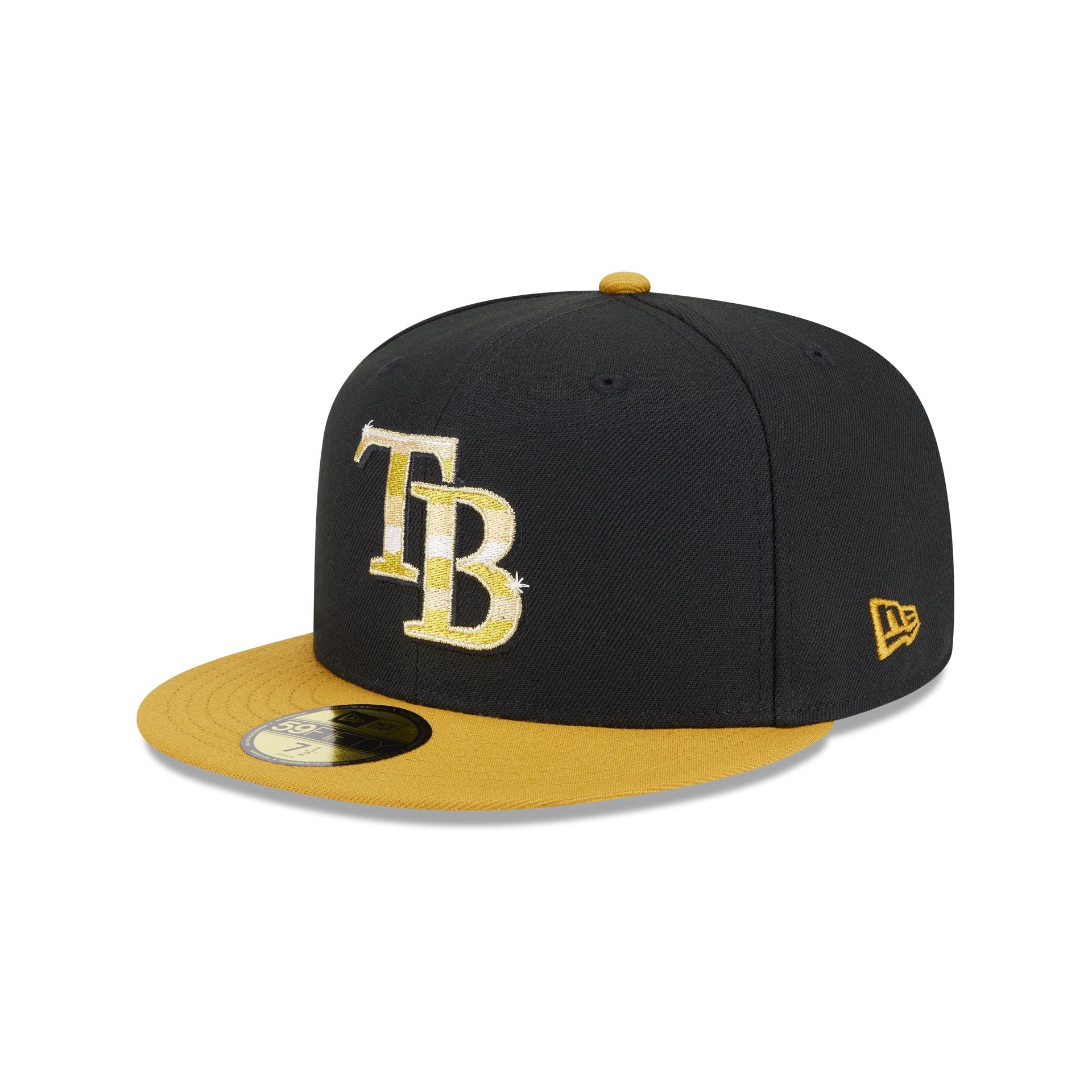 Tampa Bay Rays Metallic Gold Logo 59FIFTY Fitted Hat