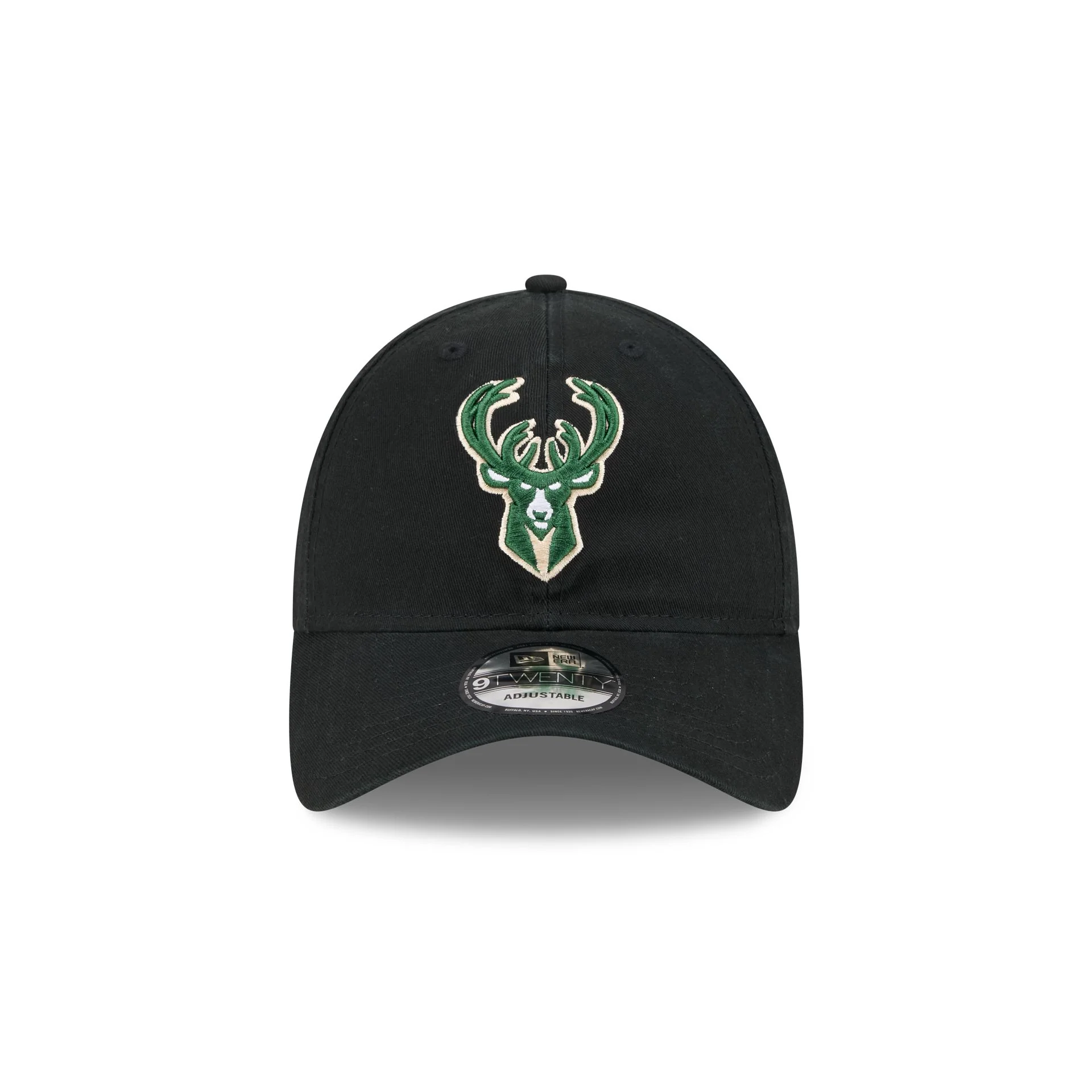 Milwaukee Bucks Black 9TWENTY Adjustable Hat