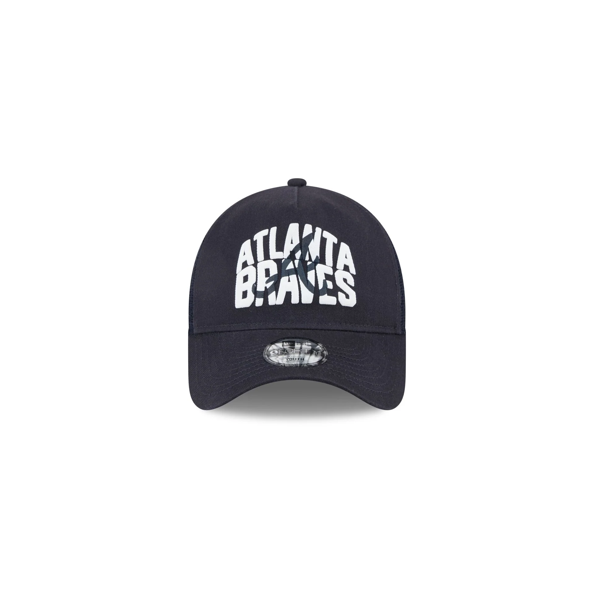 Atlanta Braves Kids Chalk 9FORTY A-Frame Trucker Hat