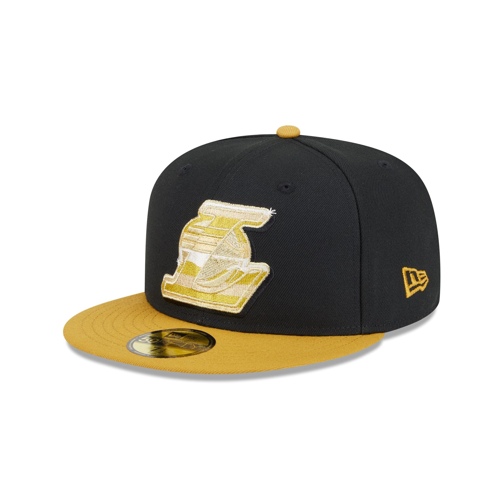 Los Angeles Lakers Metallic Gold Logo 59FIFTY Fitted Hat