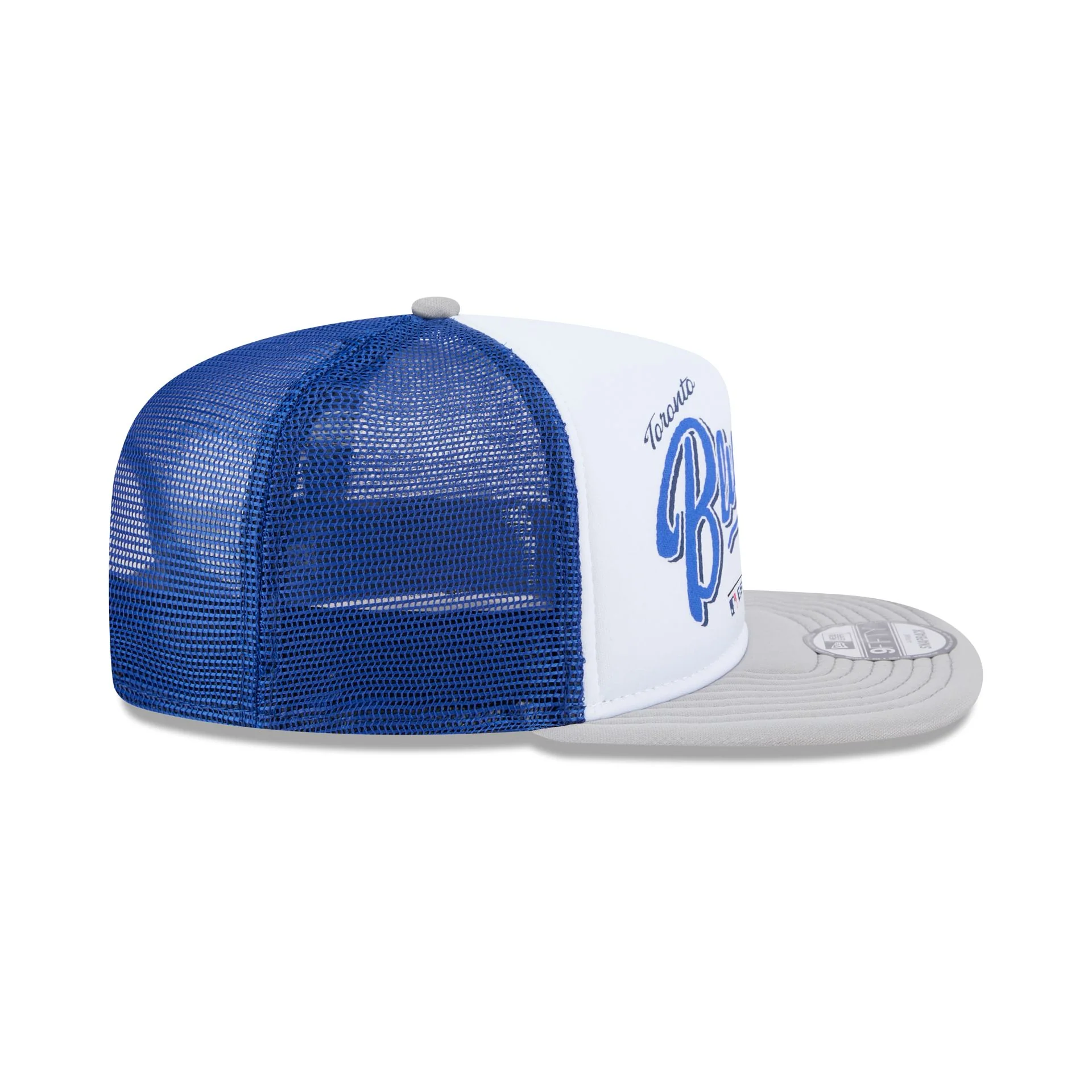 Toronto Blue Jays Retro Script 9FIFTY A-Frame Trucker Hat