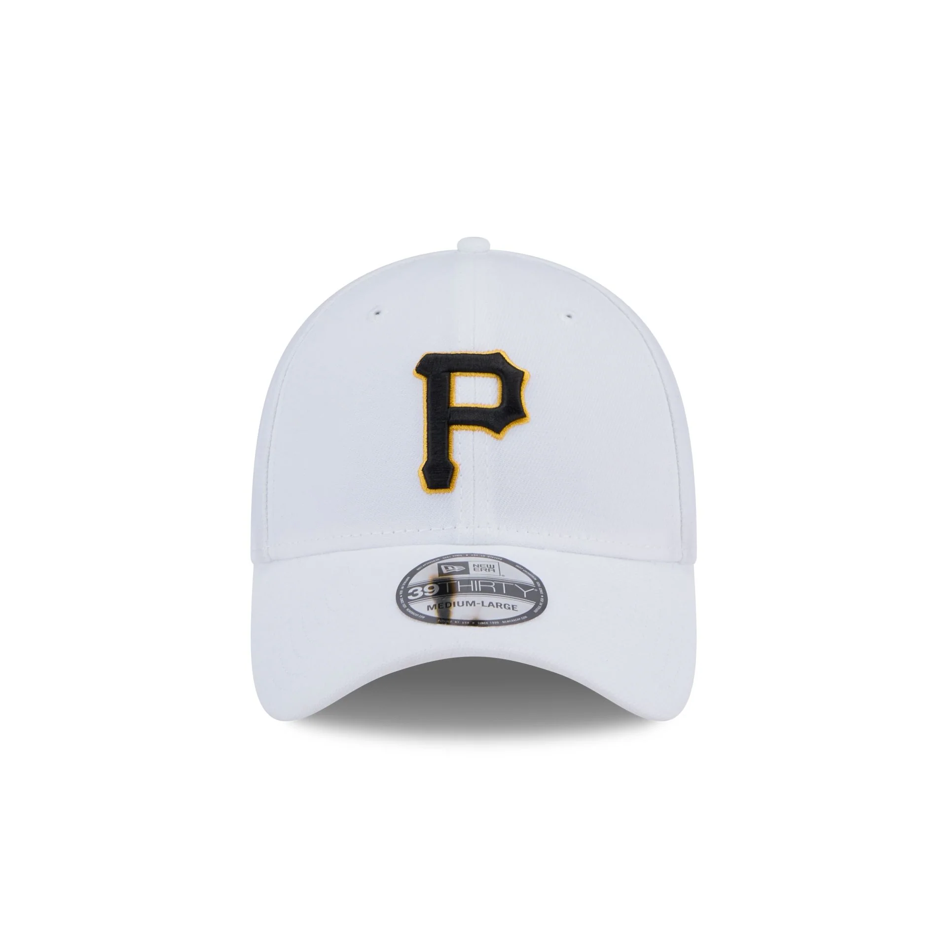 Pittsburgh Pirates Optic White 39THIRTY Stretch Fit Hat