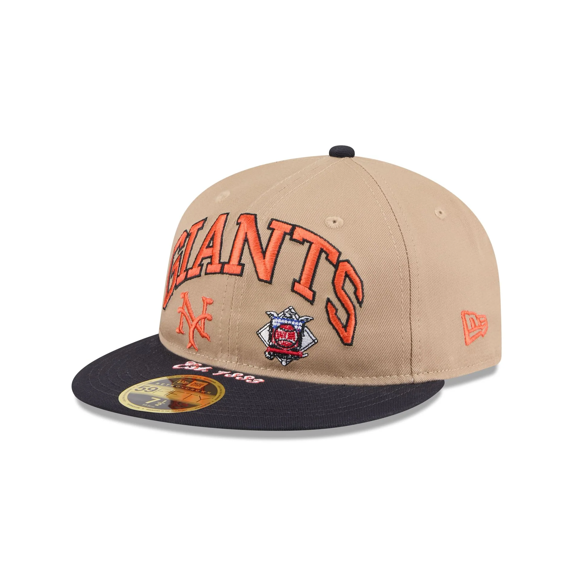 New York Giants Camel Retro Crown 59FIFTY Fitted Hat